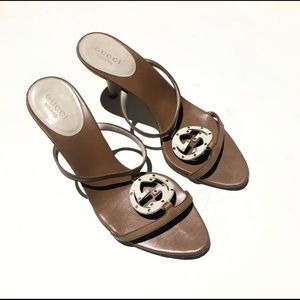 Gucci Double "G" Logo Kitten Heels